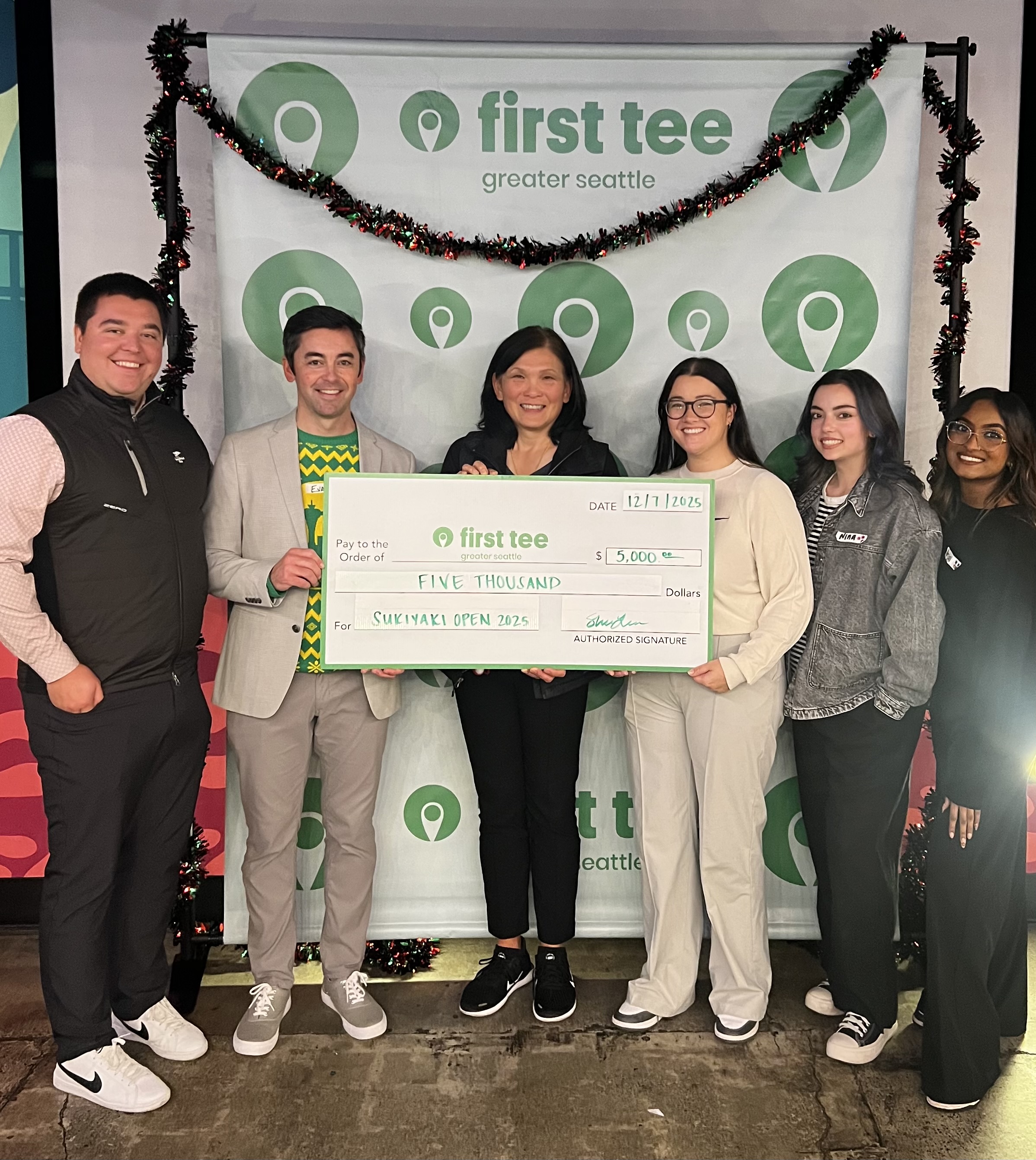 FIRST TEE CHECK PRESENTATION