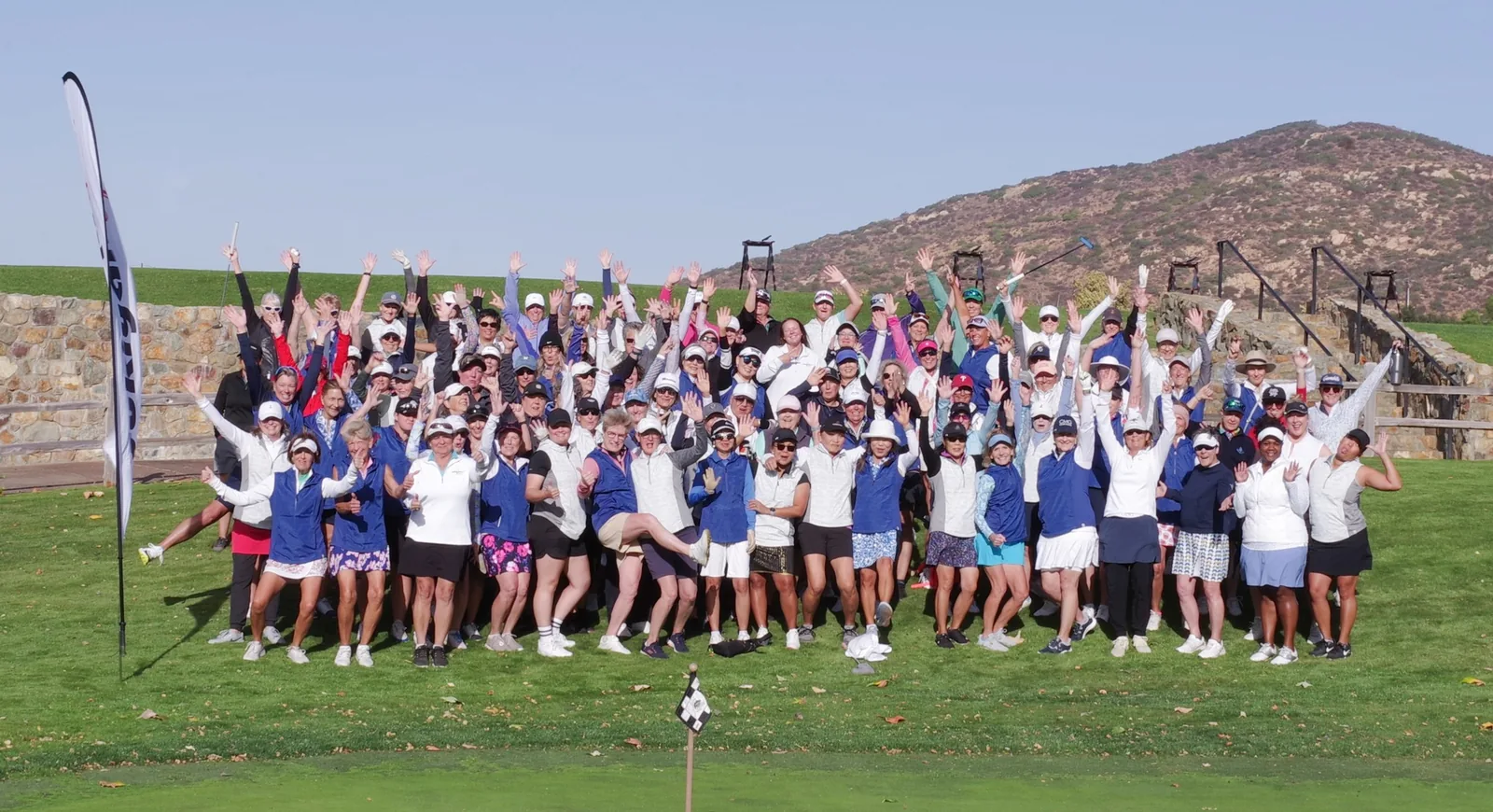 Sukiyaki Open golfers gathered for a historic group photo in 2024